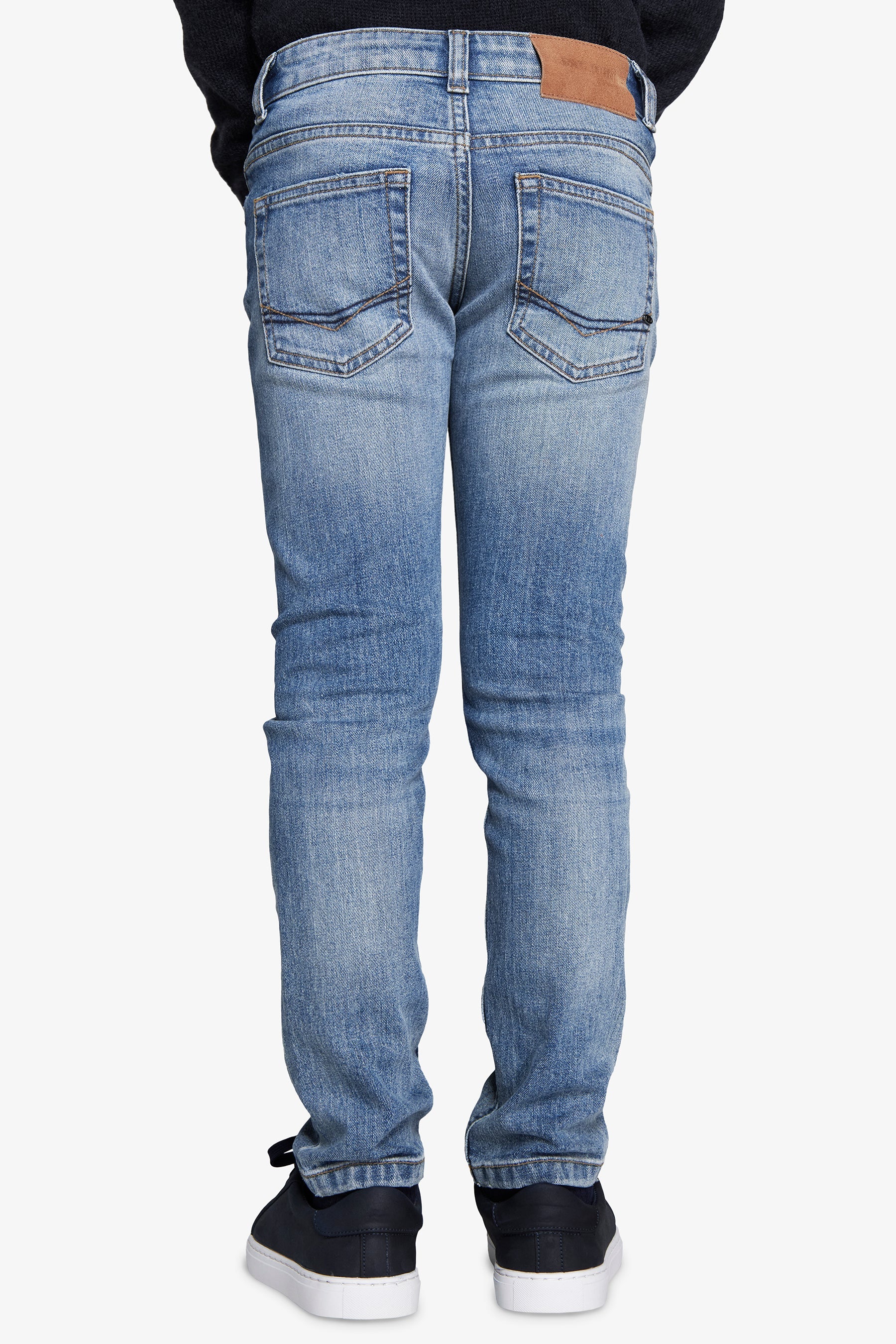 Pantaloni denim blu medio Kids-Dan John