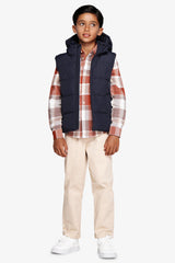 Gilet imbottito blu Kids-Dan John