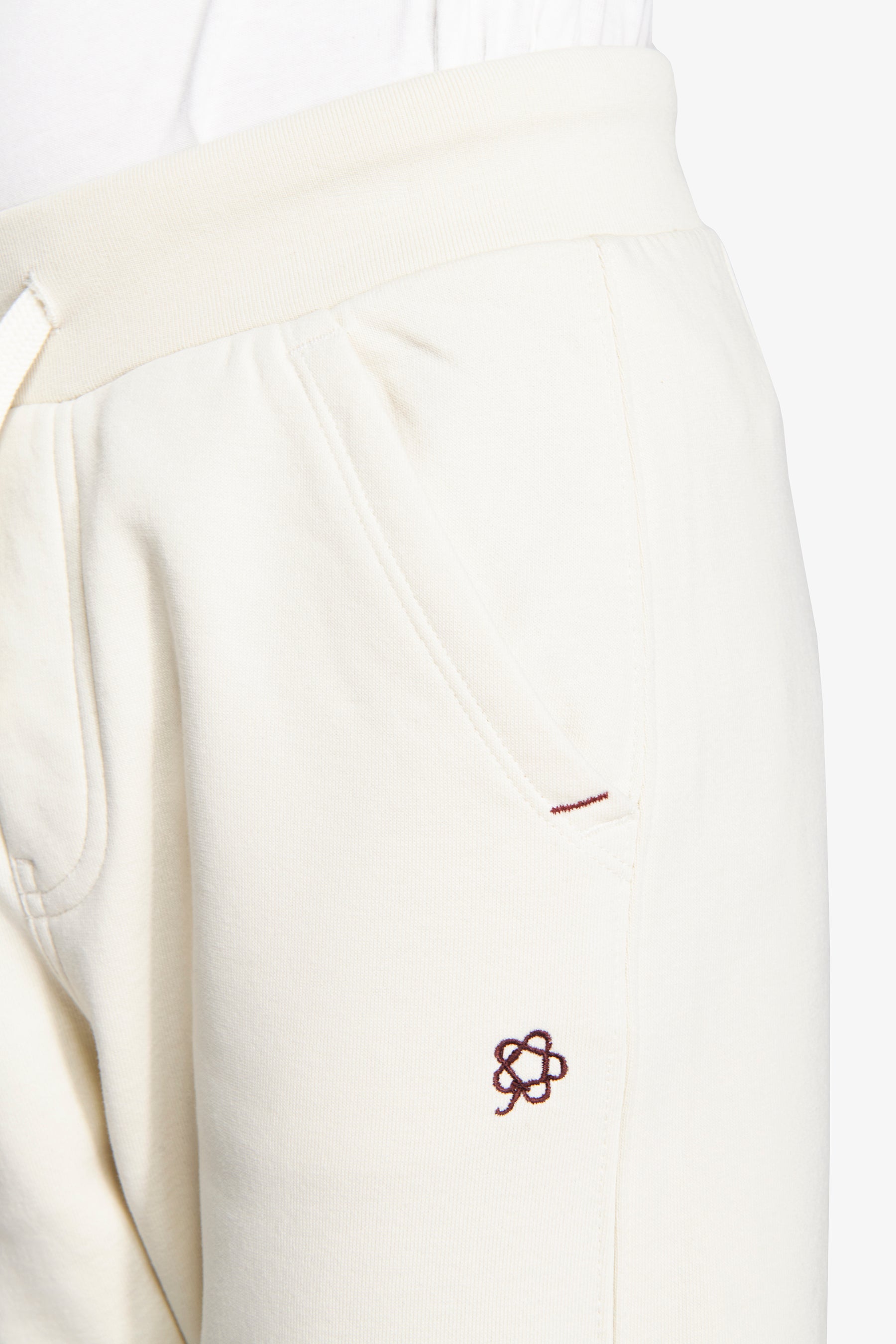 Pantaloni felpa basic panna Kids-Dan John