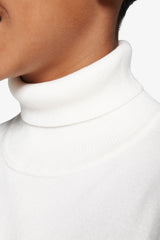 Maglia dolcevita basic panna Kids-Dan John