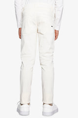 Pantaloni 5 tasche panna Kids-Dan John