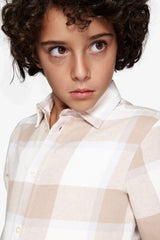 Camicia check panna Kids-Dan John