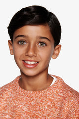 Maglia girocollo mouline' arancio Kids-Dan John