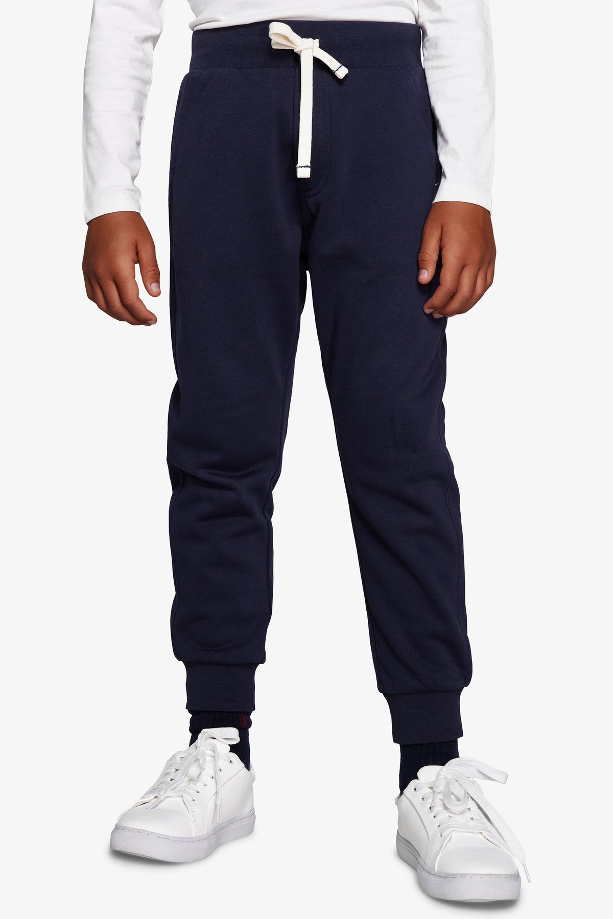 Pantaloni felpa basic blu Kids-Dan John