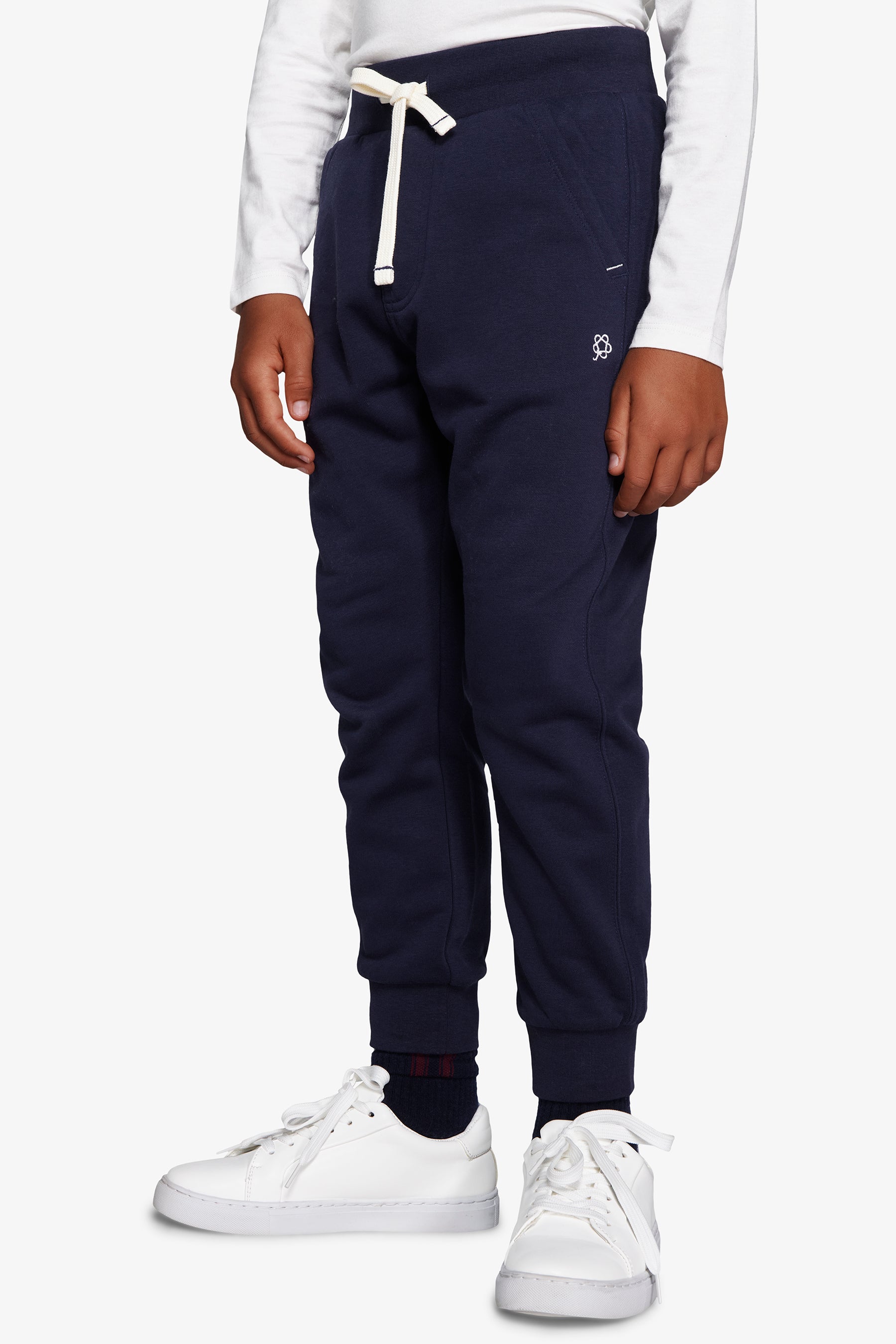 Pantaloni felpa basic blu Kids-Dan John