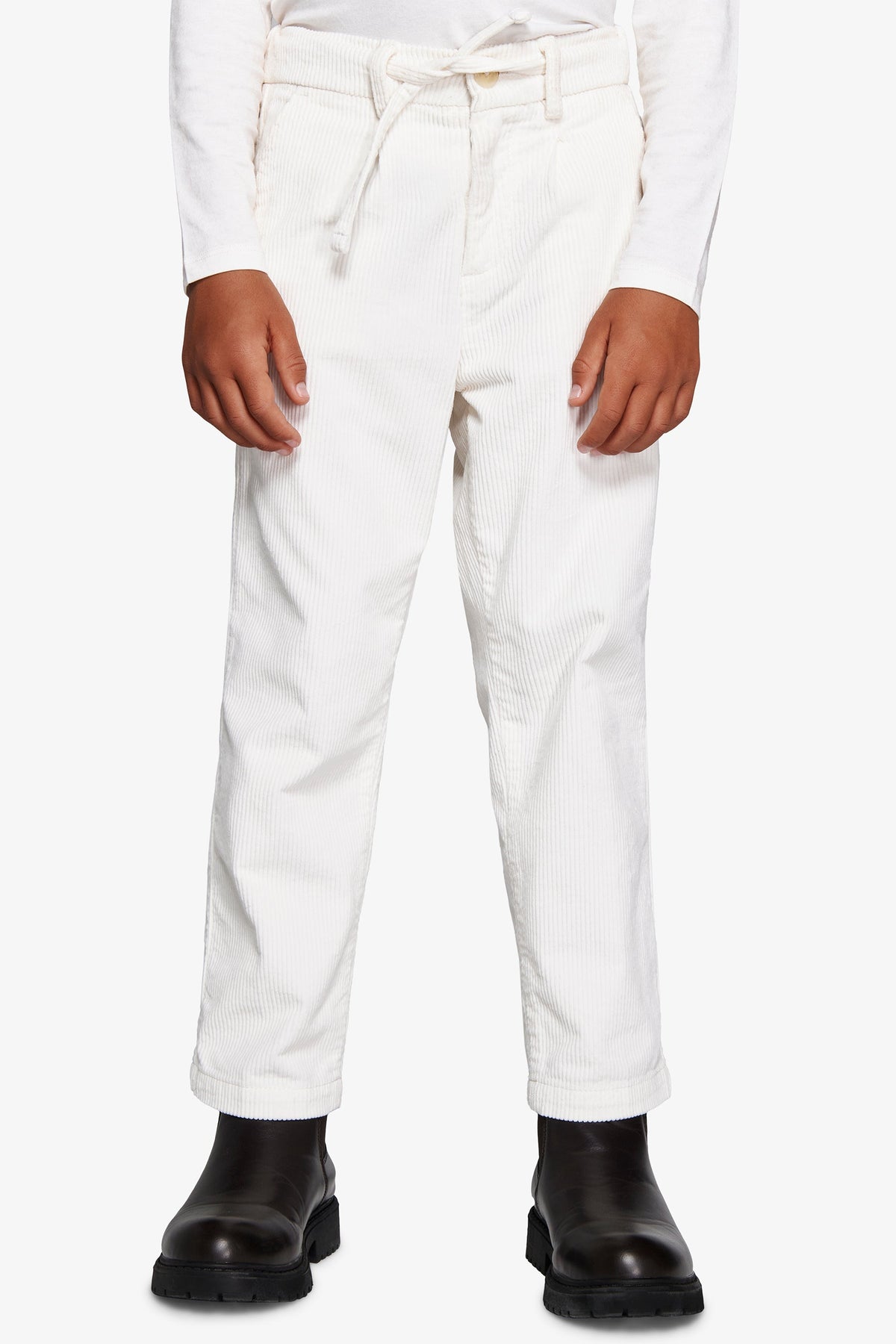 Pantaloni velluto panna Kids-Dan John