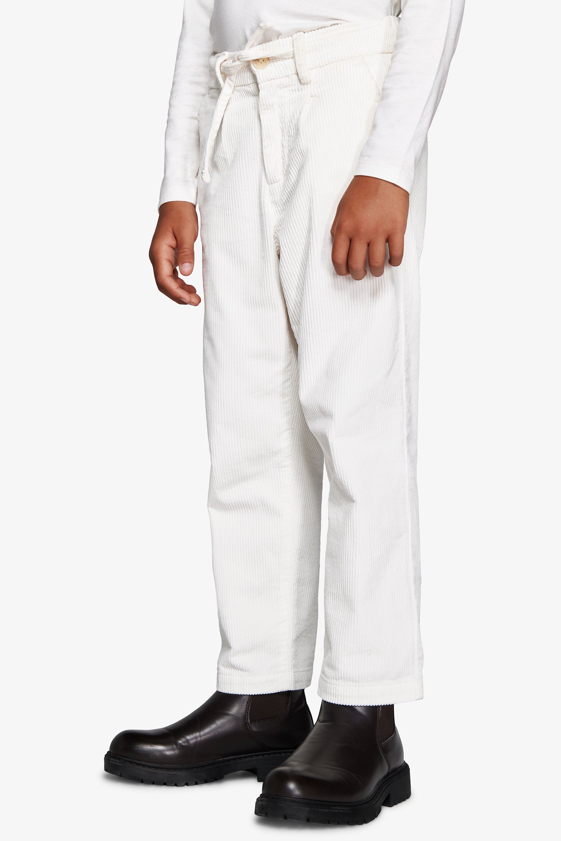 Pantaloni velluto panna Kids-Dan John