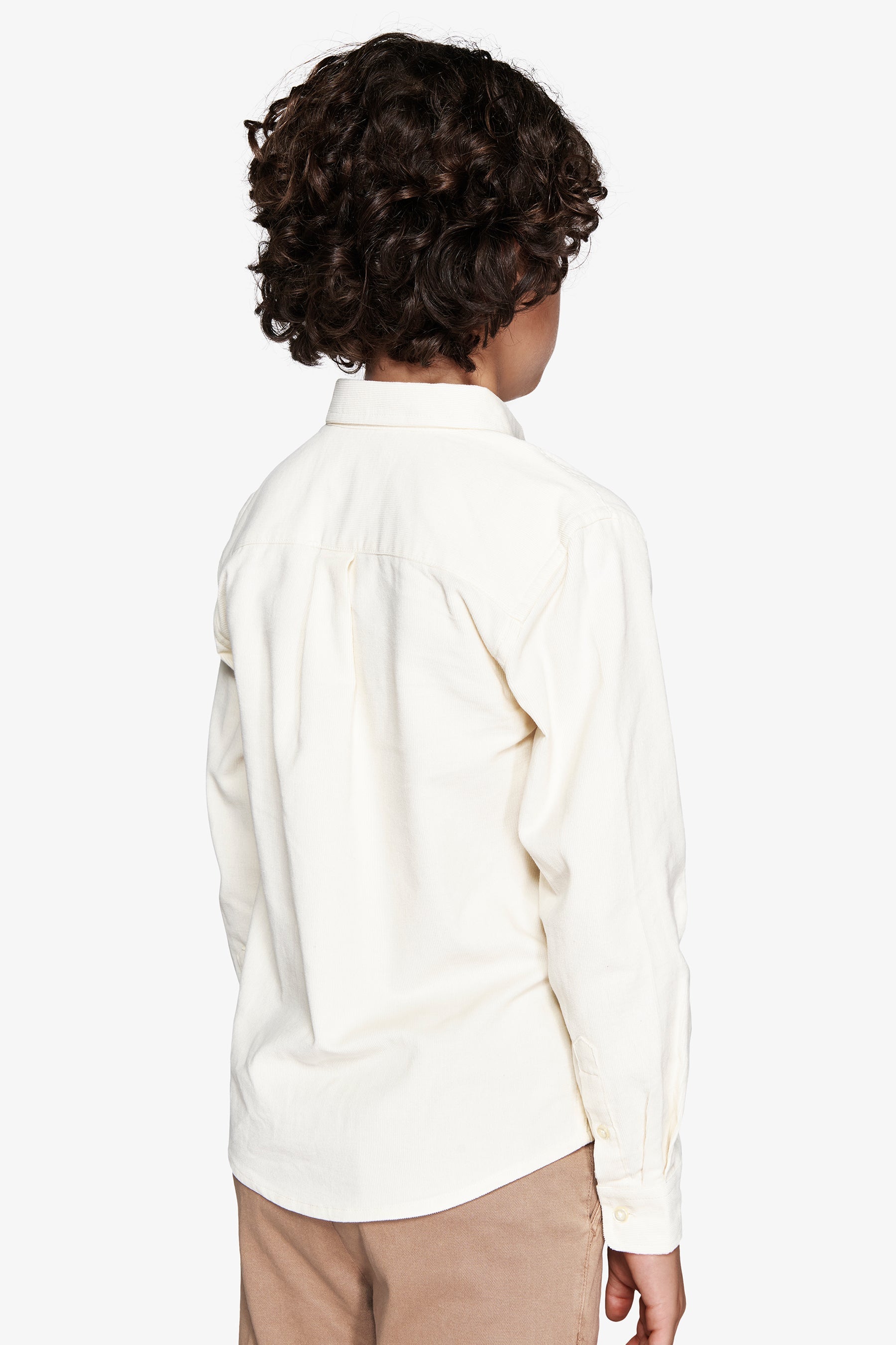Camicia velluto panna Kids-Dan John