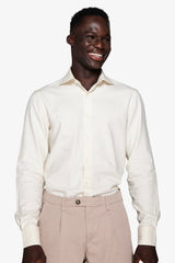 Camicia effetto flanella panna-Dan John