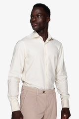 Camicia effetto flanella panna-Dan John