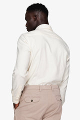Camicia effetto flanella panna-Dan John