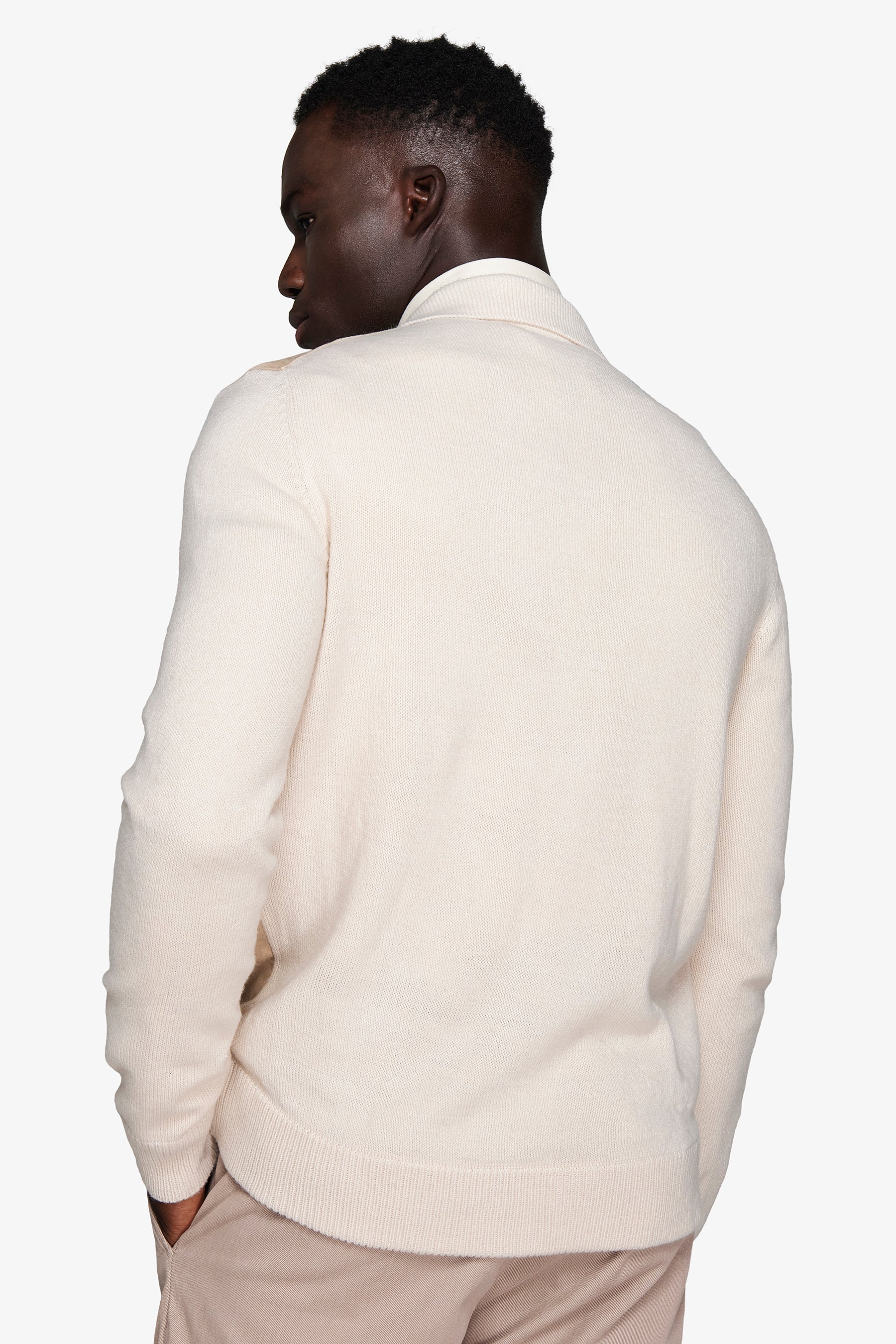 Blazer in maglia bimaterico corda-Dan John