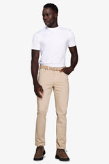 T-shirt basic in cotone leggero bianca-Dan John