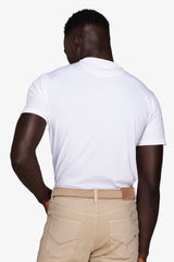 T-shirt basic in cotone leggero bianca-Dan John