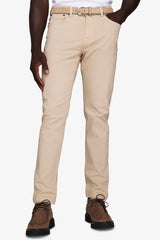 Pantaloni 5 tasche beige-Dan John