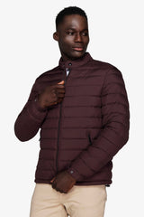 Piumino full zip trapuntato bordeaux-Dan John