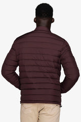Piumino full zip trapuntato bordeaux-Dan John