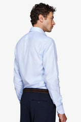 Camicia "la Picoco" operata celeste slim-Dan John