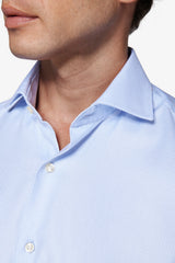 Camicia "la Picoco" operata celeste slim-Dan John