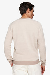 Maglia girocollo chicco riso bicolore corda-Dan John