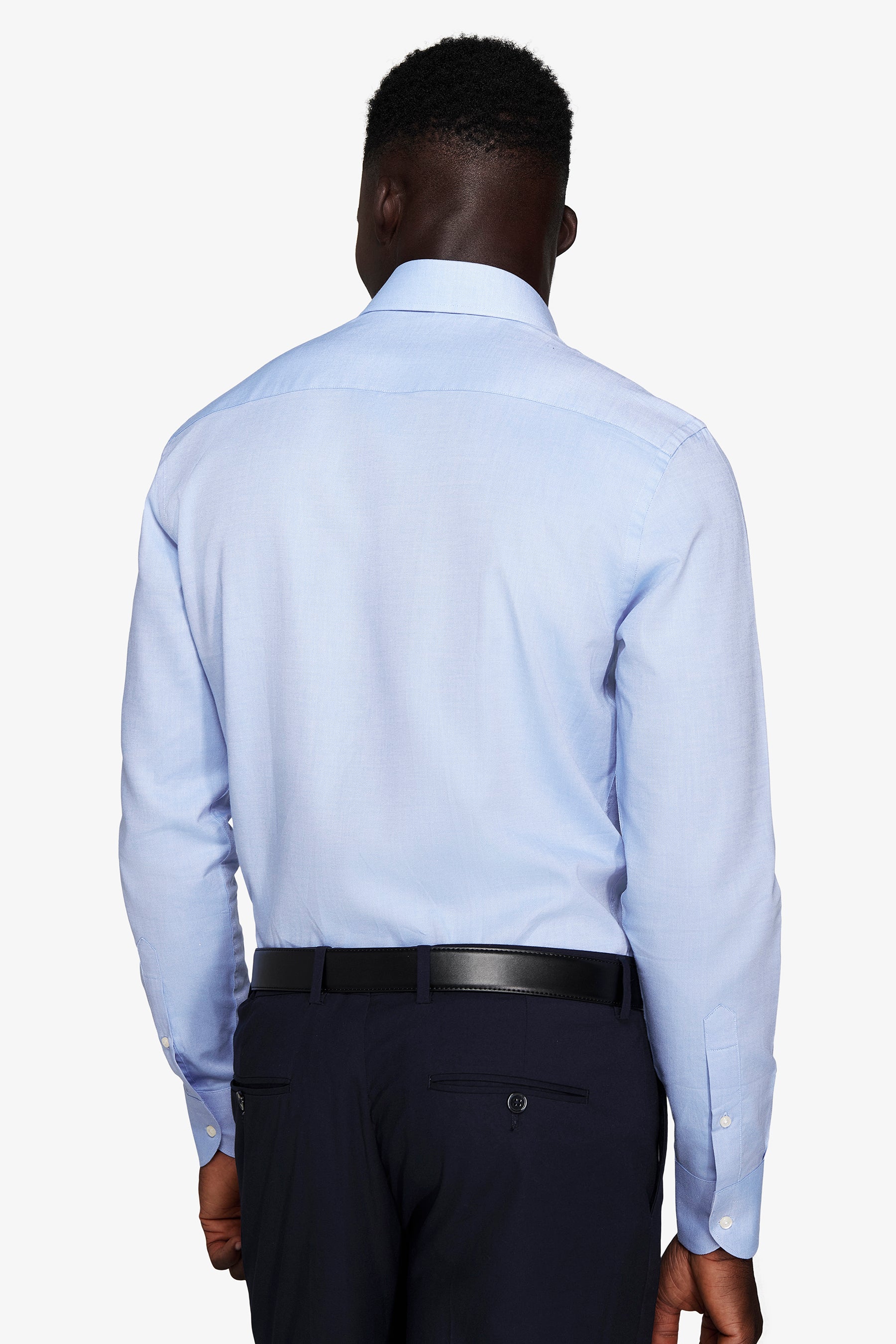 Camicia oxford azzurra slim-Dan John