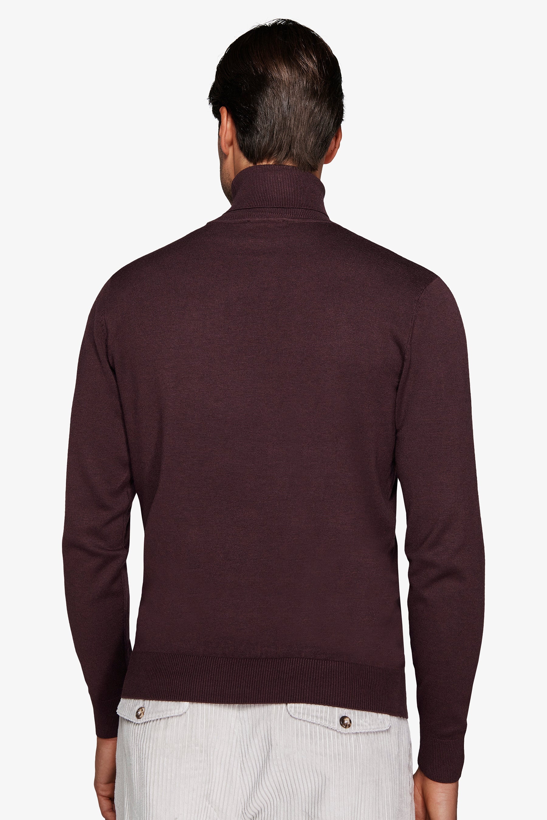 Maglia dolcevita basic bordeaux-Dan John