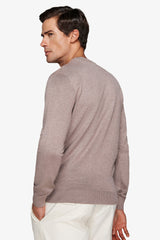 Maglia girocollo basic tortora-Dan John
