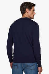 Maglia scollo a V blu-Dan John