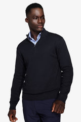 Maglia half zip blu-Dan John