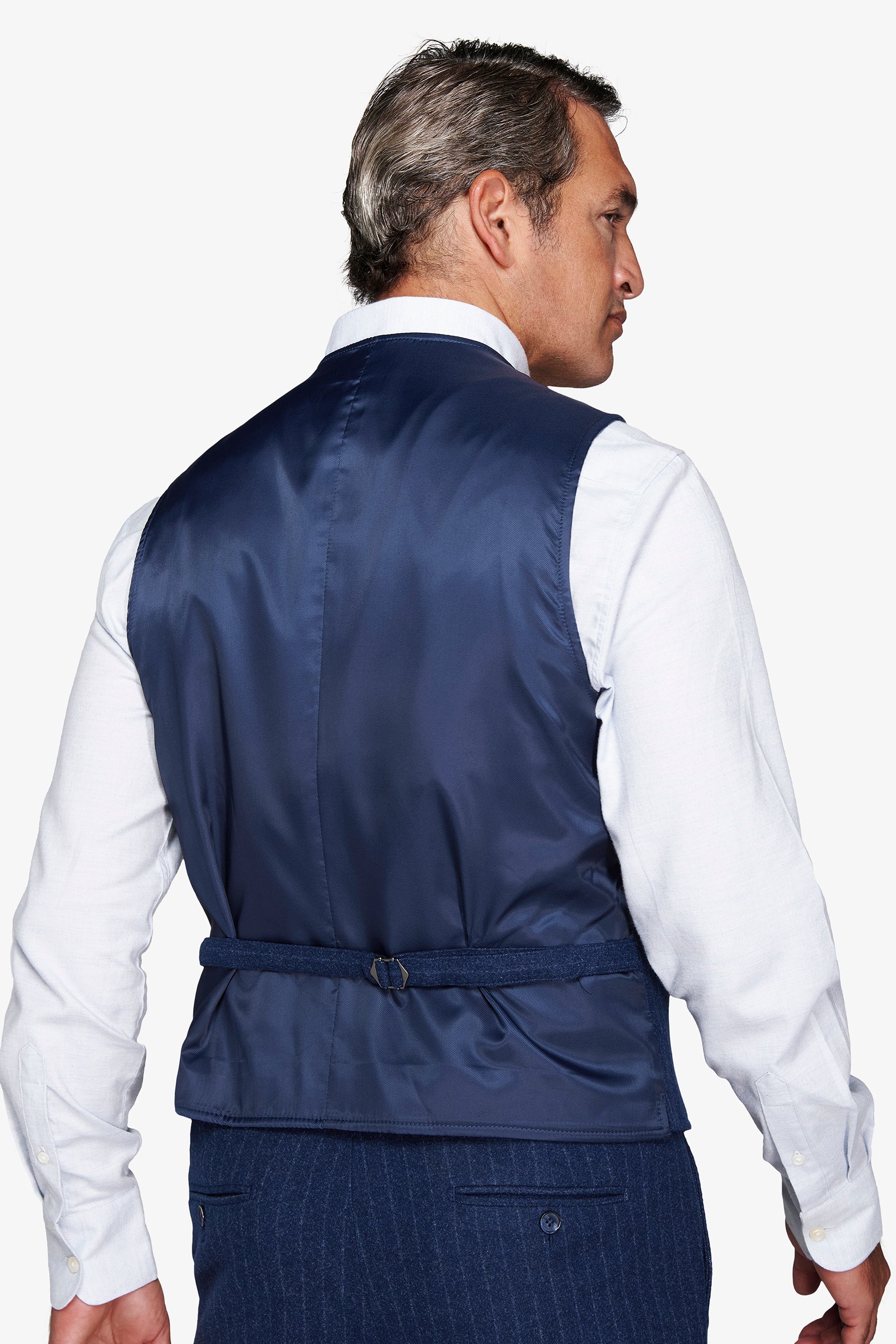 Gilet effetto flanella gessato avion-Dan John