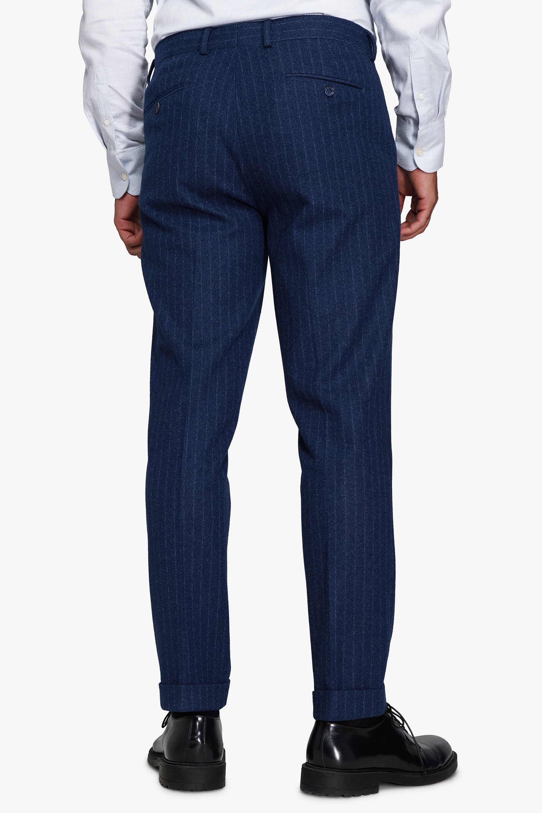 Pantaloni effetto flanella gessati avion-Dan John