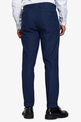 Pantaloni effetto flanella gessati avion-Dan John