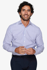 Camicia a righe royal slim-Dan John