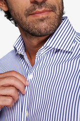 Camicia a righe royal slim-Dan John
