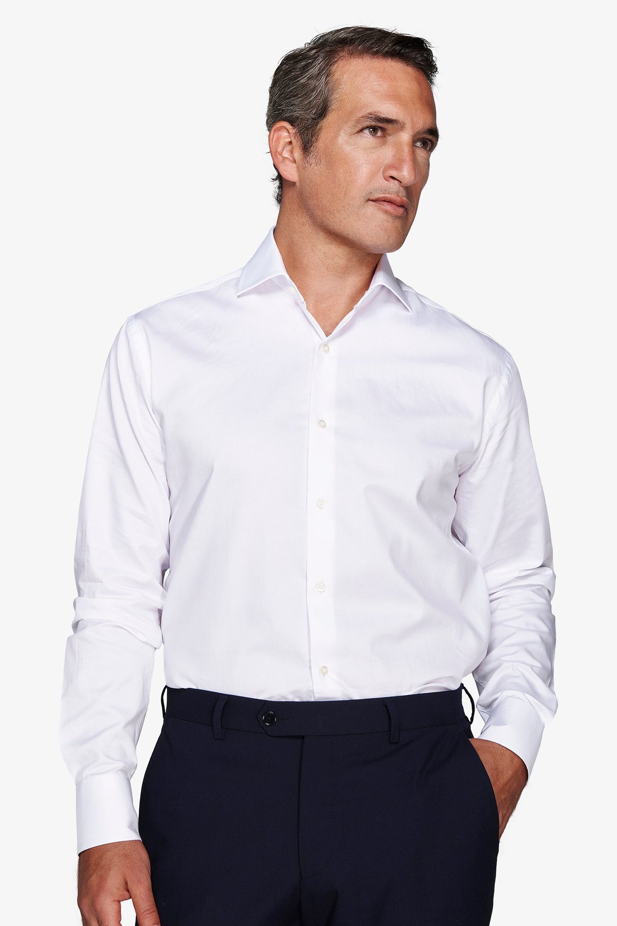 Camicia piquet bianca-Dan John