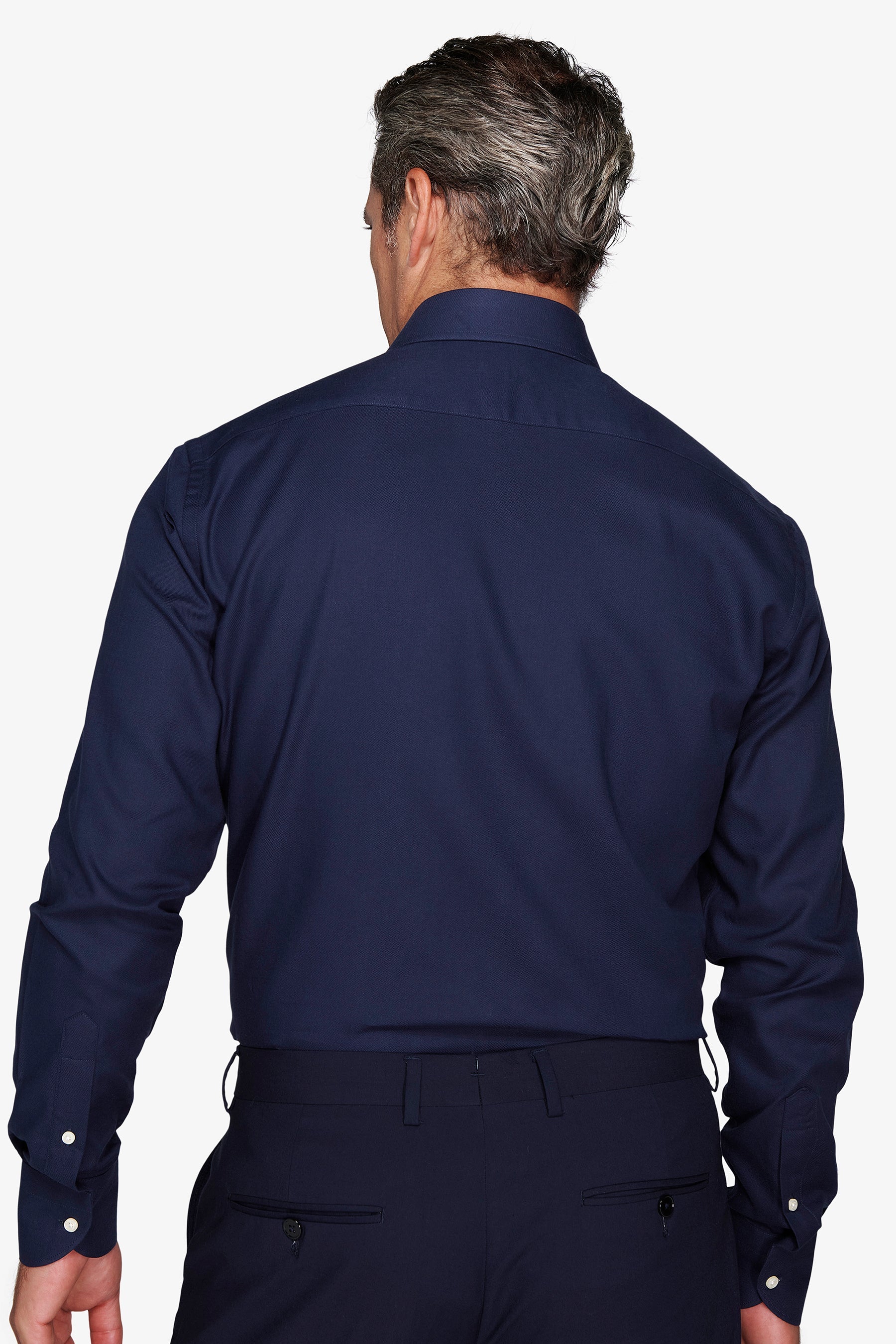 Camicia oxford blu slim-Dan John
