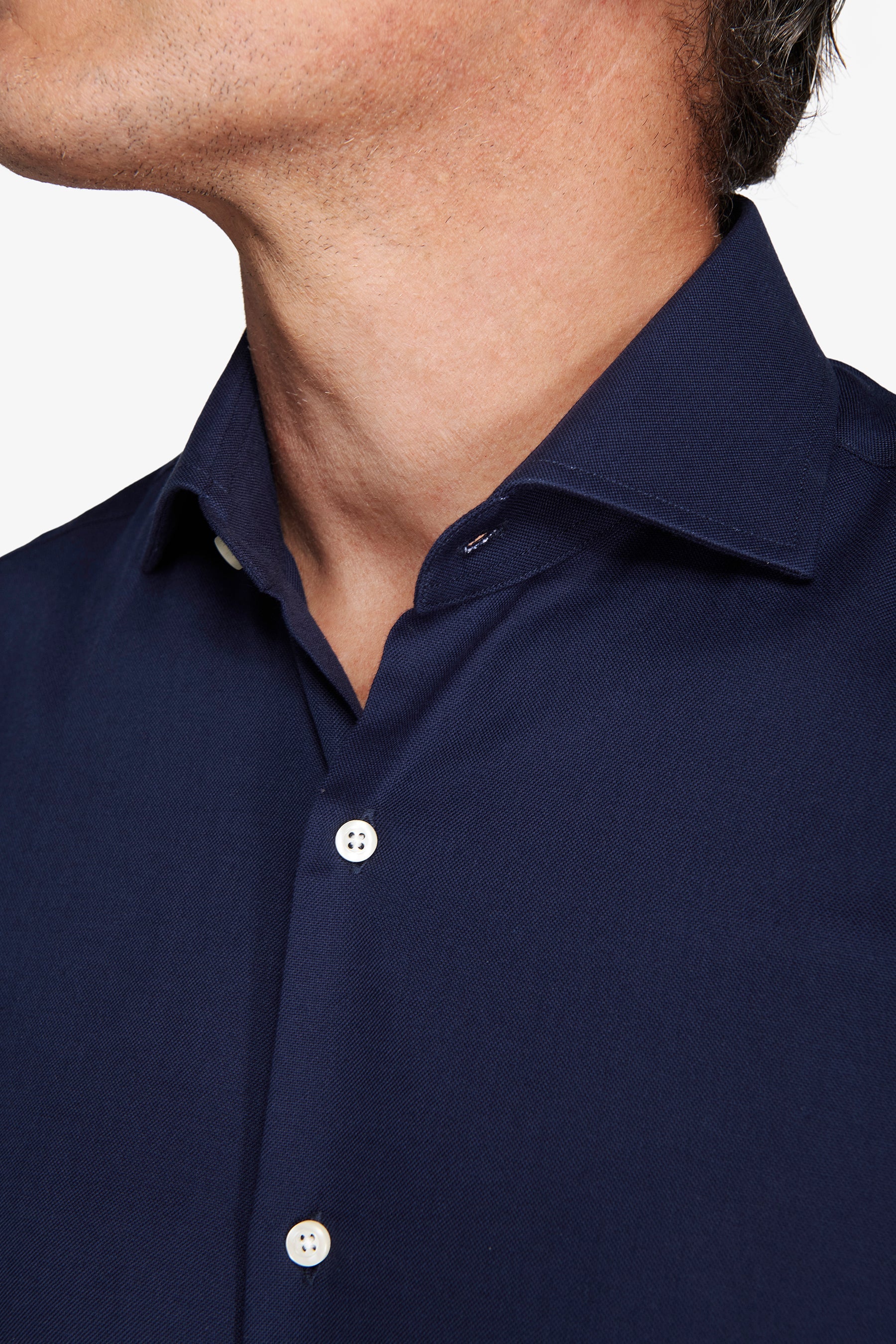 Camicia oxford blu slim-Dan John