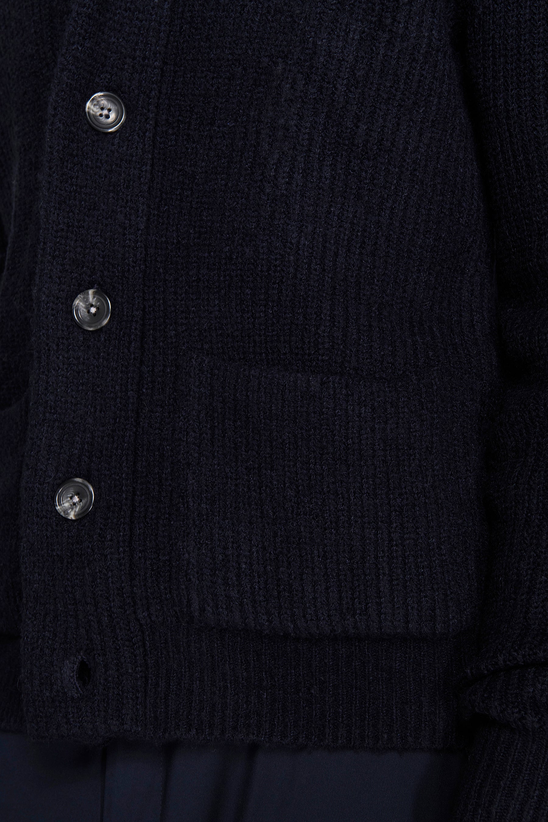 Cardigan collo sciallato blu-Dan John