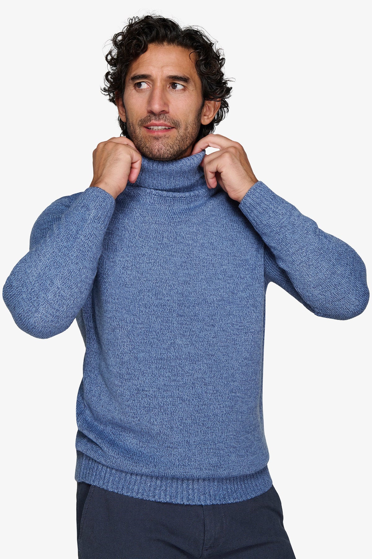 Maglia dolcevita mouline' carta da zucchero-Dan John