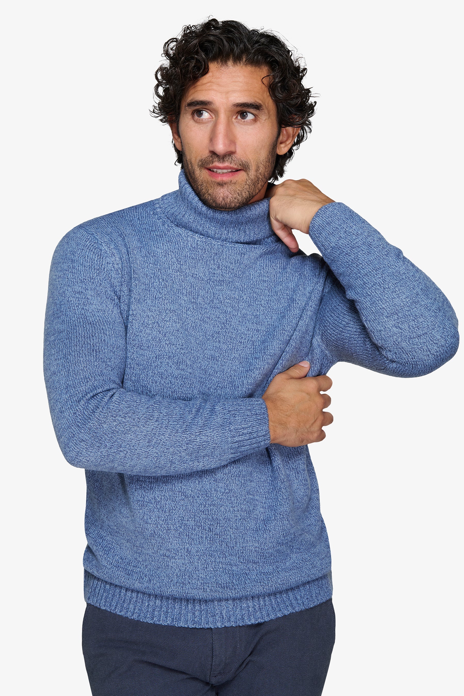 Maglia dolcevita mouline' carta da zucchero-Dan John