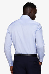 Camicia piquet celeste slim-Dan John
