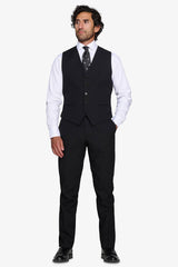 Gilet classico nero-Dan John