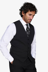 Gilet classico nero-Dan John