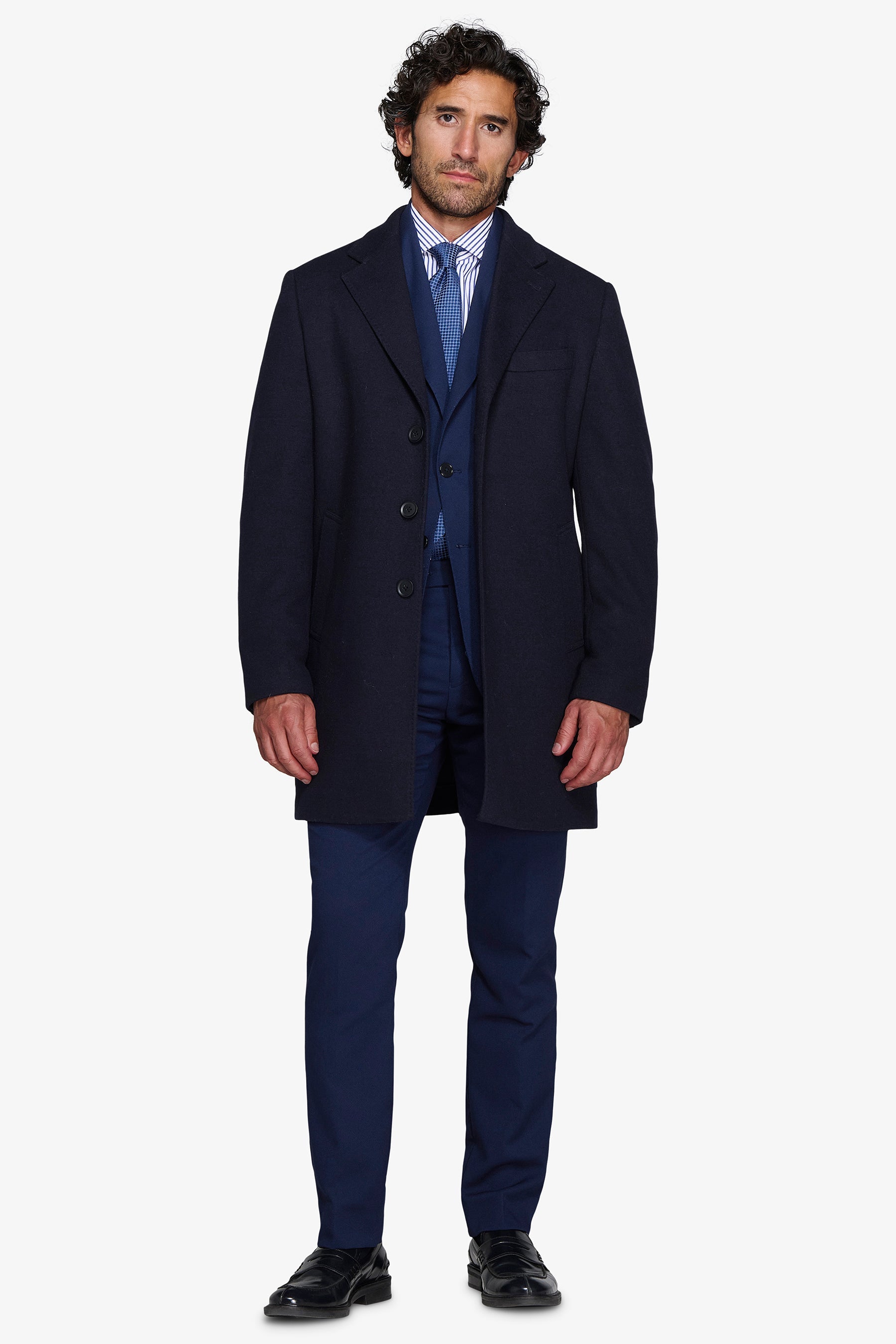 Cappotto baronetto blu-Dan John
