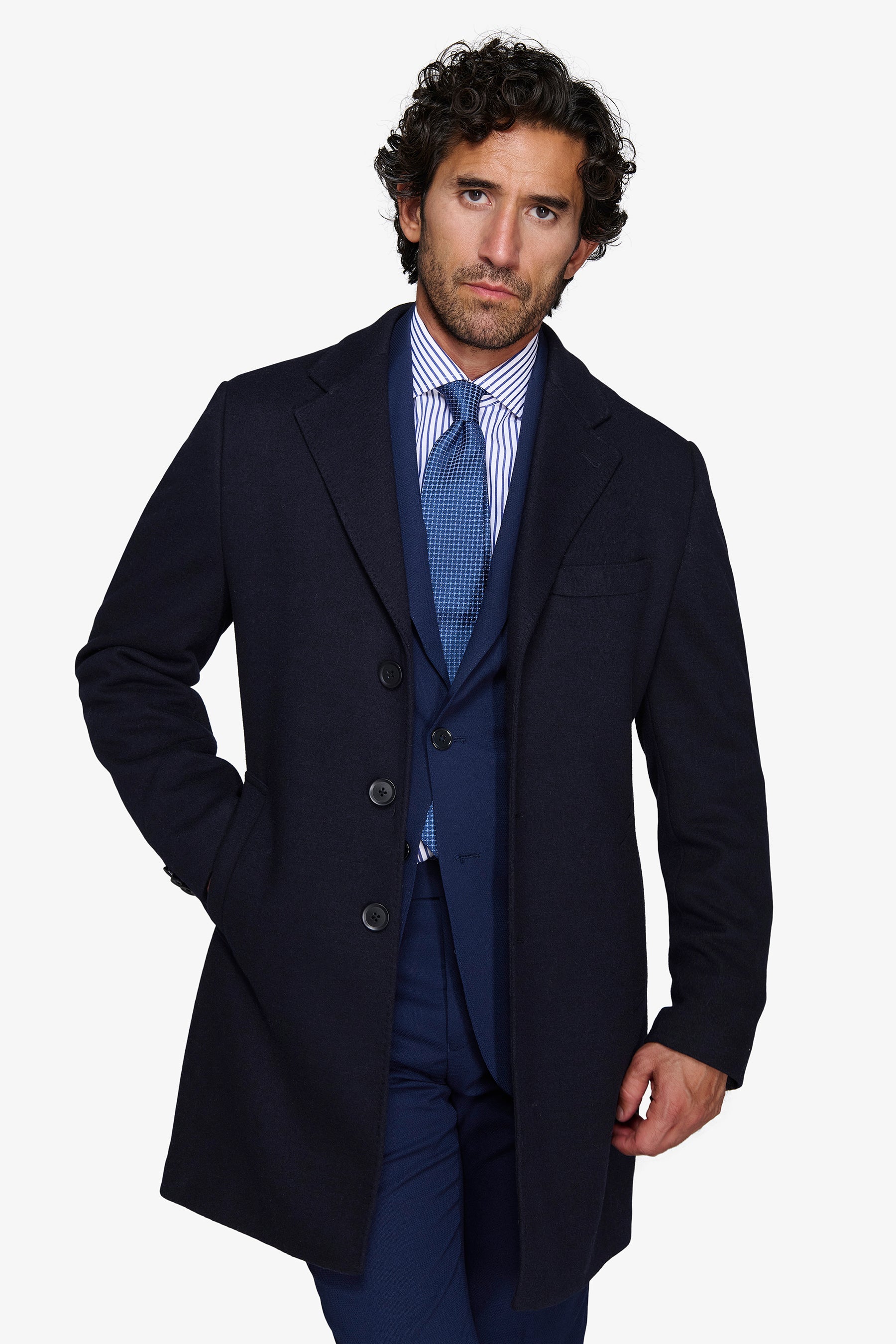 Cappotto baronetto blu-Dan John