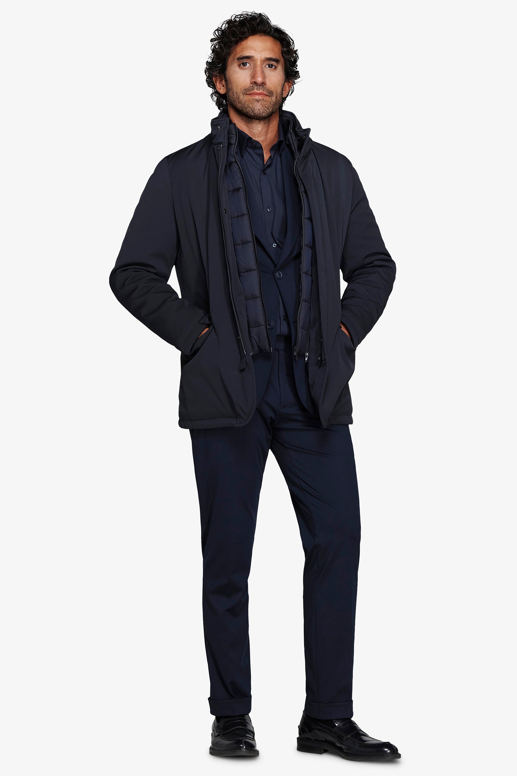 Field jacket tecnica blu-Dan John
