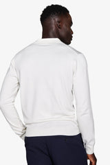 Polo in maglia con bottoni basic panna-Dan John