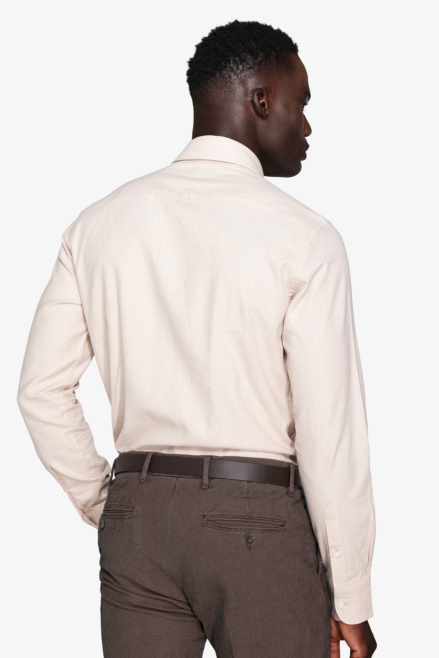 Camicia effetto flanella Herringbone corda-Dan John