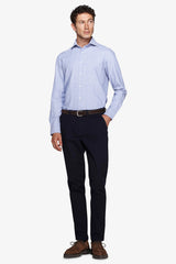 Camicia effetto flanella Herringbone celeste-Dan John