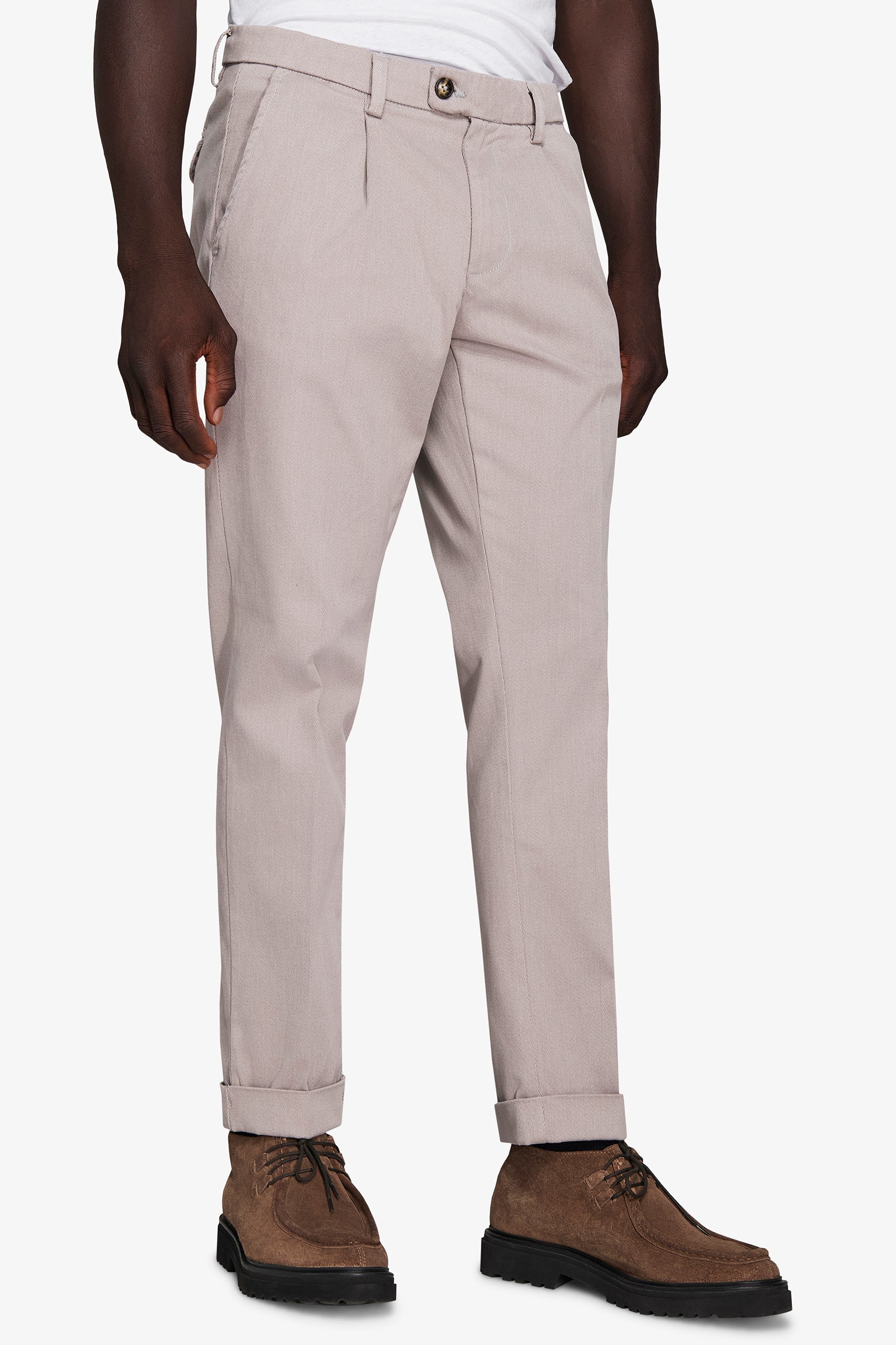 Pantaloni cavalry grigio chiaro-Dan John